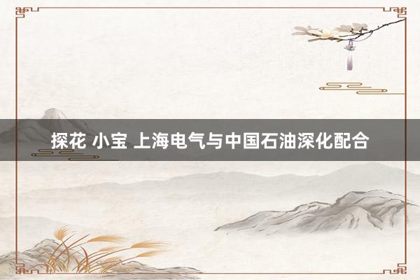 探花 小宝 上海电气与中国石油深化配合